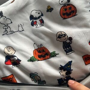 Snoopy Peanuts Halloween Bed Sheet (Twin)